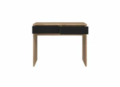 Make-up tafel Dalate 100x41x80cm - decor - kastanje eik & mat zwart