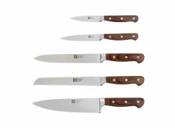 Messenblok Virtuose 5-delig - hout/roestvrij staal