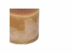 Mini Super Kaars Ø10x10cm - rustiek - camel
