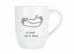 Mok Cosy A hug in a mug 53cl - porselein - wit