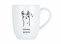 Mok Cosy Drama Queen 53cl - porselein - wit