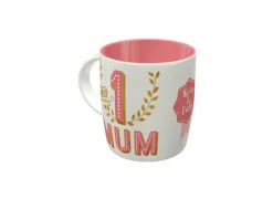 Mok Mum 33cl - porselein - roze & wit