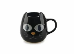 Mok Wake Cat 40cl - keramiek - zwart