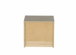 Nachtkastje Attaylar 45x42x41cm  - decor - oldwood vintage & donkergrijs