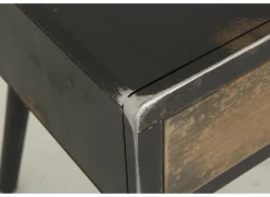 Nachtkastje Esperanto 40x40x46cm - den massief & decor - naturel & zwart