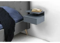 Nachtkastje licht grijs 35x32x23cm