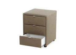 Nachtkastje Lore 42,5x45x53cm - lederlook - bruin