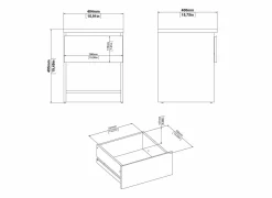 Nachtkastje Naia 41x40xH50cm - decor - cashmere & jackson hickory