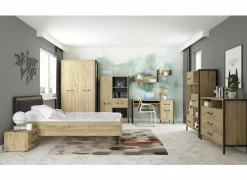 Nachtkastje Oriental Tree 46,3x40,8x33,7cm - decor - bartex eik