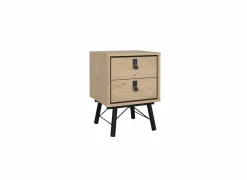 Nachtkastje Ry 44x41x60cm - decor - bruin & zwart