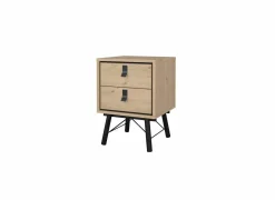 Nachtkastje Ry 44x41x60cm - decor - bruin & zwart