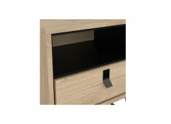 Nachtkastje Ry 54x41x60cm - decor - bruin & zwart