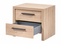 Nachtkastje 50x42x46cm - decor - beige & bruin