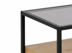 Nachtkastje 40x35x60cm - decor - eik & zwart