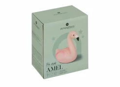 Nachtlampje Flamingo H14,5cm - kunststof - roze inclusief batterij