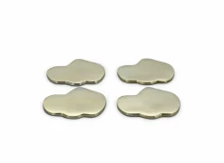 Onderzetter Charm 10x9,50cm - goud - set van 4