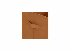 Opbergbox Luipaard 29x29x29cm - polyestervezel & papier - geel