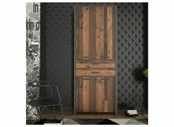 Opbergkast Clif-B 86x42x221cm - decor - old wood