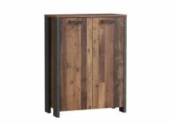 Opbergkast Clif-B 86x42x115cm - decor - old wood & beton