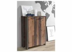 Opbergkast Clif-B 86x42x115cm - decor - old wood & beton