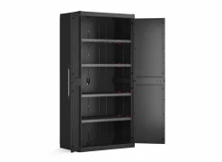 Opbergkast Detroit 89cm - polypropyleen - zwart