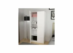 Opbergkast 80x40x180cm - decor - snow white