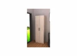 Opbergkast 60x40x180cm - decor - witte eik