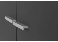 Opbergkast 93x42,5x77,6cm - melamine - zwart & nebraska