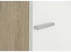 Opbergkast 46,5x42,5x141,6cm - melamine - olm & wit