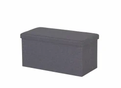 Opbergkoffer 76x37,5x37,5cm - decor - grijs