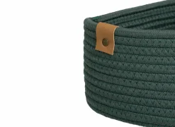 Opbergmand Duo 35x25xH12cm - polyester - ficus set van 3