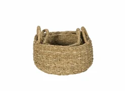 Opbergmand Ophelia set van 2 - zeegras - naturel