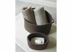 Opbergmand Reno 24x18x16cm - kunststof - pecan