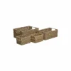 Opbergmand Seagrass 24x32x14cm set van 4