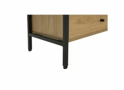 Opbergrek Aware 60x40x220cm - melamine & metaal - eik