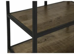 Opbergrek Lucho 100x40x180cm - mango massief - naturel & zwart