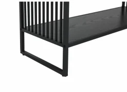 Opbergrek Mefisto 83x35x185cm - melamine - zwart