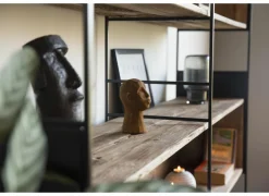 Opbergrek Opium  180,5x35x190cm - gerecycleerd den massief - naturel & zwart