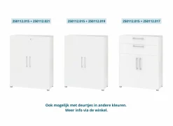 Opbouwset Prima 83,7cm - decor - wit