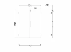 Opbouwset Prima 83x105cm - decor - eik