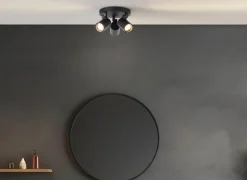 Opbouwspot Alessia met 3 spots 5W GU10 mat zwart