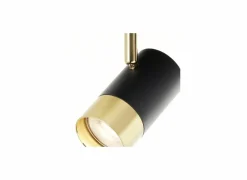 Opbouwspot Vigolo met 3 spots 5W GU10 - Ø29cm - metaal - zwart/goud