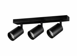 Opbouwspot 3xGU10 - aluminium - zwart