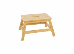 Opstapje 26x25x38,5cm - bamboe 1 trede