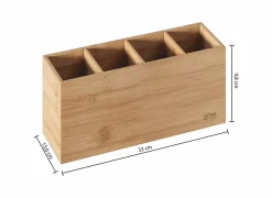 Organizer 22,4x7,1xH9,9cm - bamboe - naturel