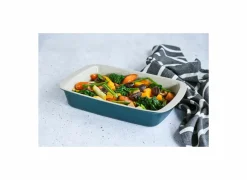 Ovenschaal Fontestic 34x20,8cm - stoneware - donkergroen