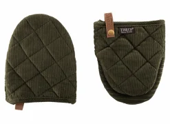 Ovenwant Velmar Gripper katoen & polyester - olijfgroen, set van 2