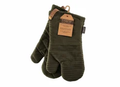 Ovenwant Velmar 17x33cm - katoen & polyester - olijfgroen