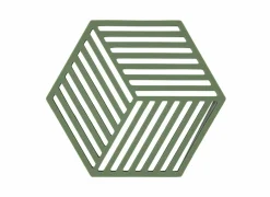 Pannenonderzetter 16x14cm - silicone - grass