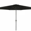Parasol Nerissa Ø300cm zwart met beschermhoes